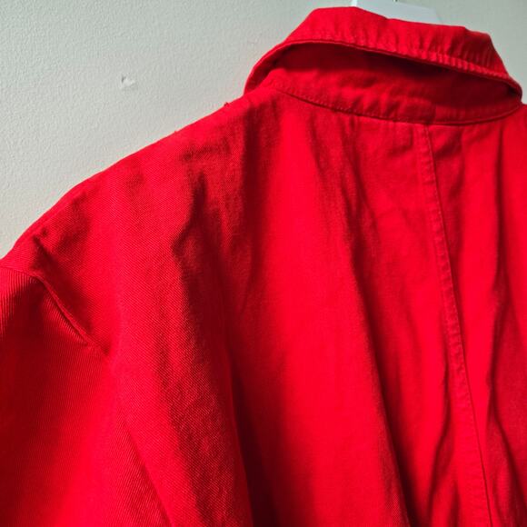 Big Bud Press Mustang Red Coveralls Short Sleeve Jumpsuit Women Size XL Sold Out - Picture 15 of 16